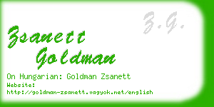 zsanett goldman business card